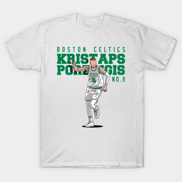 Kristaps Porziņģis Comic Style T-Shirt by mia_me